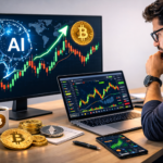 AI powered crypto trading tools analyzing cryptocurrency market charts