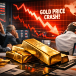 Gold price crash today showing global market fall