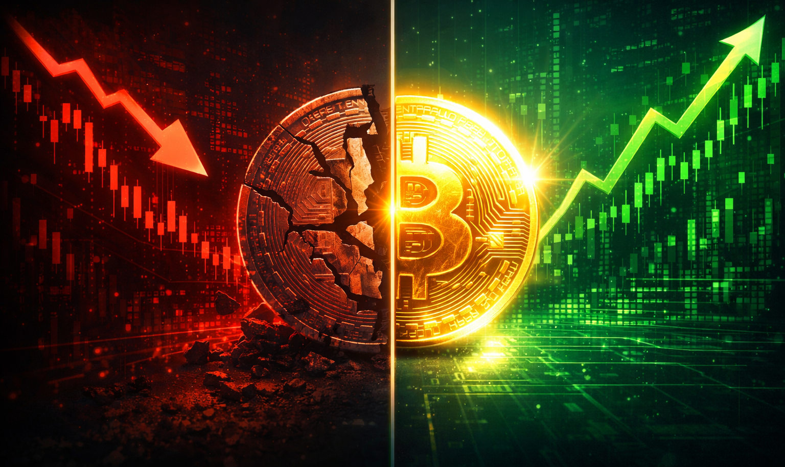 Is crypto dead or recovering showing bitcoin crash and recovery trend